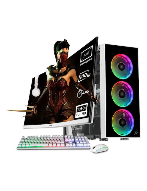 Computadora gamer Xtreme PC Gaming xtpr532GB5740mmdw 23.8 pulgadas Full HD amd ryzen 5 amd radeon 32 GB RAM 1 TB SSD