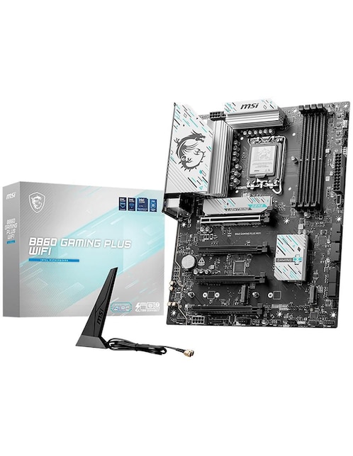 Tarjeta madre Msi B860 Gaming Plus Wi-Fi con procesador Intel
