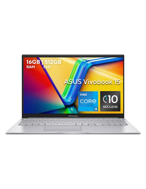 Laptop thin & light Asus Vivobook 15 15.6 pulgadas Full HD Intel Core i5 Intel Iris XE 16 GB RAM 512 GB SSD