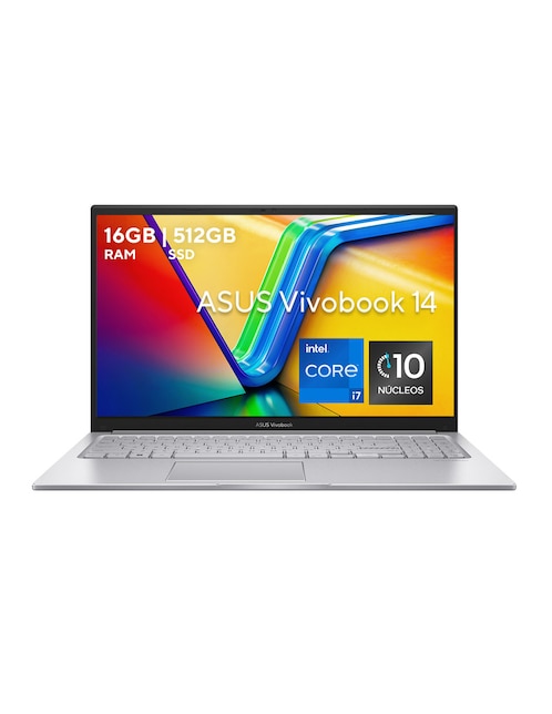 Laptop thin & light Asus Vivobook 14 pulgadas WUXGA Intel Core i7 Intel UHD Graphics 16 GB RAM 512 GB SSD