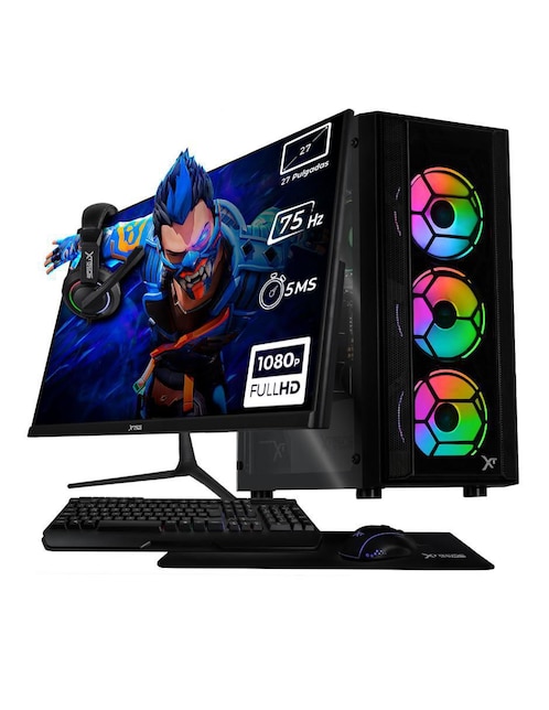 Computadora gamer Xtreme PC Gaming XTPCR516GB5760MMKB 27 pulgadas Full HD AMD Ryzen 5 AMD Radeon Graphics 16 GB RAM 1 TB SSD