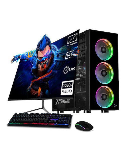 Computadora gamer Xtreme Pc Gaming 23.8 pulgadas Full HD AMD Ryzen 5 NVIDIA GeForce RTX 3050 16 GB RAM 1 TB SSD