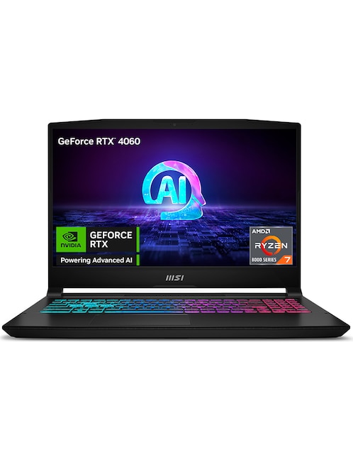 Laptop Gamer MSI Katana A15 AI B8VF-618MX 15.6 pulgadas Full HD aAMD Ryzen 7 Nvidia GeForce RTX 4060 16 GB RAM 512 GB SSD
