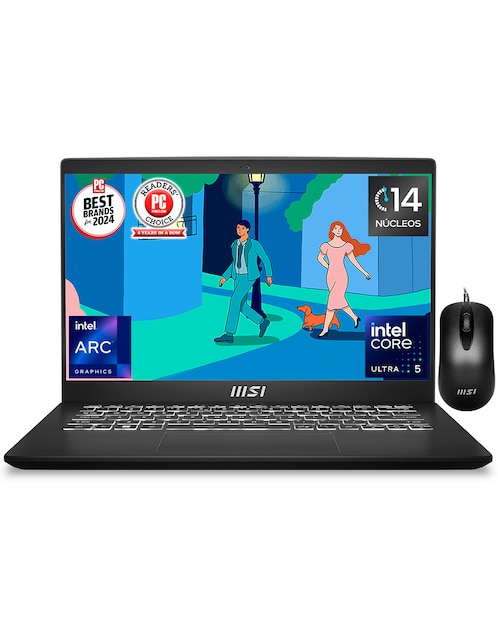 Laptop thin & light MSI Modern 15 H AI C1MOG-227MX 15.6 pulgadas Full HD Intel Core Ultra 5 Intel ARC 16 GB RAM 512 GB SSD