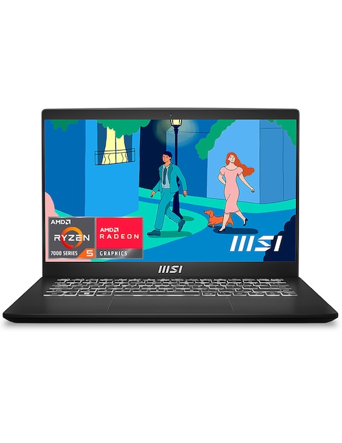 Laptop thin & light MSI Modern 14 C7M-416MX 14 pulgadas Full HD AMD Ryzen 5 AMD Radeon 8 GB RAM 512 GB SSD