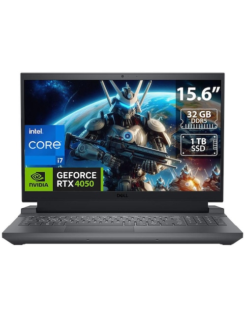 Laptop gamer Dell Custom-FD6DX 15.6 pulgadas Full HD Intel Core i7 NVIDIA GeForce RTX 4050 32 GB RAM 1 TB SSD