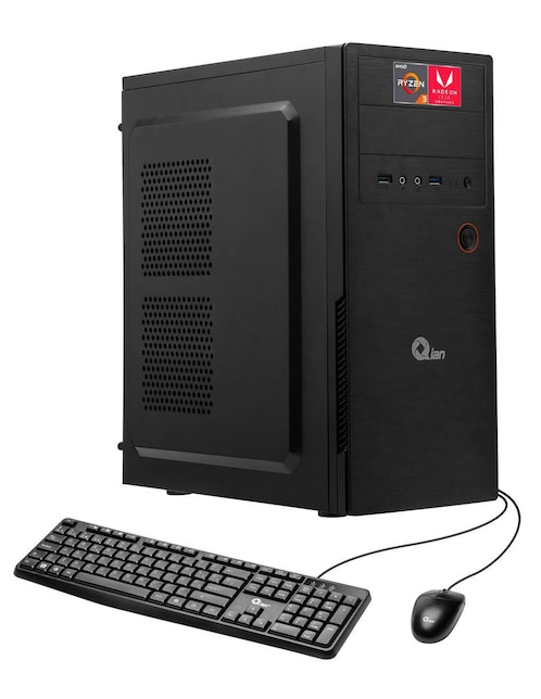 Computadora de escritorio Qian QPA-OP320GB-01M RYZ 3 AMD Ryzen 3 Radeon Vega 8 16 GB RAM 480 GB SSD
