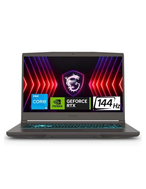 Laptop gamer Msi thin15132829 15.6 pulgadas Full HD Intel Core i5 Nvidia Geforce RTX 4070 16 GB Ram 512 GB SSD