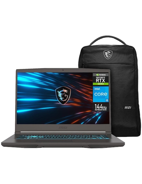 Laptop gamer Msi Thin 15 15.6 pulgadas Full HD Intel Core i5 NVIDIA Geforce RTX 4050 16 GB RAM 1.4 TB SSD