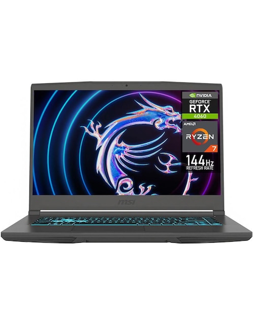 Laptop Gamer Msi Thin 15 15.6 pulgadas Full HD AMD Ryzen 7 NVIDIA GeForce RTX 4060 16 GB RAM 1 TB SSD