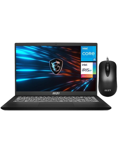 Laptop Msi Modern 15 15.6 pulgadas Full HD Intel Core i5 Intel Iris XE 16 GB RAM 512 GB SSD