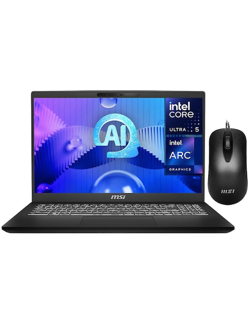 Laptop Msi Modern 15 H AI 15.6 pulgadas Full HD Intel Core Ultra 5 Intel ARC 16 GB RAM 512 GB SSD