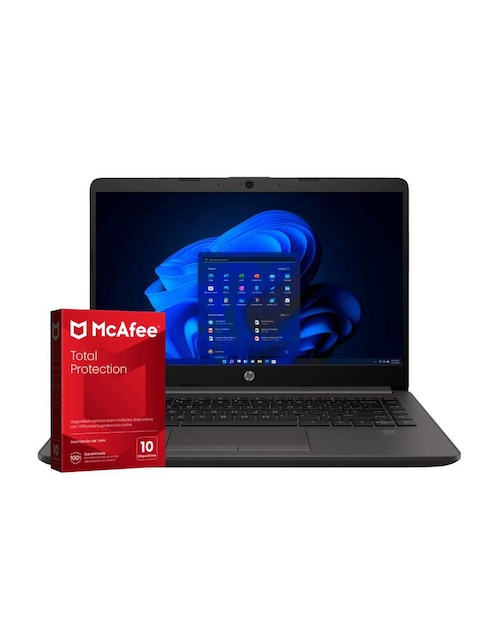 HP Laptop Hp 240r g9 + Mcafee total protection 1 año 14 pulgadas Full HD Intel Core i5 Intel Iris Xe 8 GB RAM 512 GB SSD