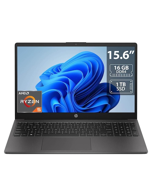 HP Laptop Hp 255 G10 15.6 pulgadas HD AMD Ryzen 5 AMD Radeon Graphics 16 GB RAM 1 TB SSD