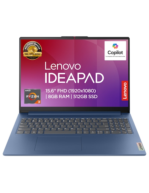 LENOVO Laptop Lenovo 82xq00nllm 15.6 pulgadas Full HD Amd Ryzen 3 integradas 8 GB RAM 512 GB SSD