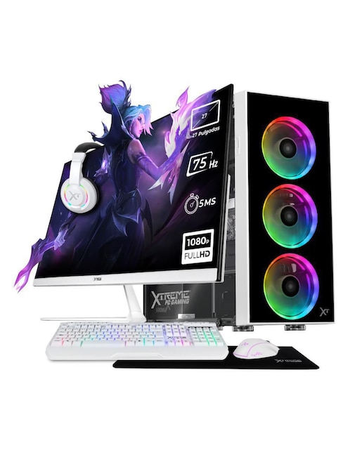 Computadora gamer Xtreme PC Gaming xtpci732GBHD770mdw 27 pulgadas Full HD Intel Core i7 UHD 32 GB RAM 1 TB SSD