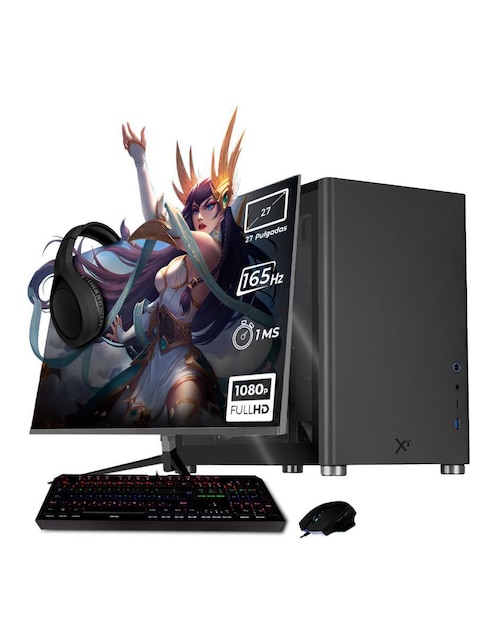 XTREME PC GAMING Computadora gamer Xtreme PC Gaming XTBRR732GB3050MESG 27 pulgadas Full HD AMD Ryzen 7 NVIDIA GeForce RTX 3050 32 GB RAM 1 TB SSD