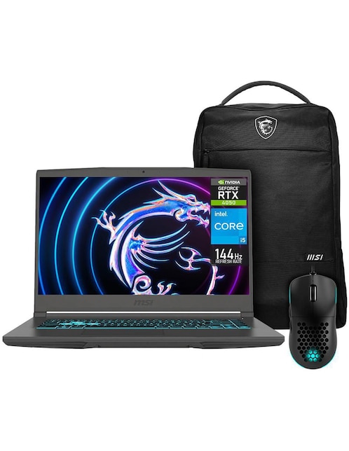 Laptop gamer Msi Thin 15 15.6 pulgadas Full HD Intel Core i5 NVIDIA GeForce RTX 4050 32 GB RAM 1.4 TB SSD