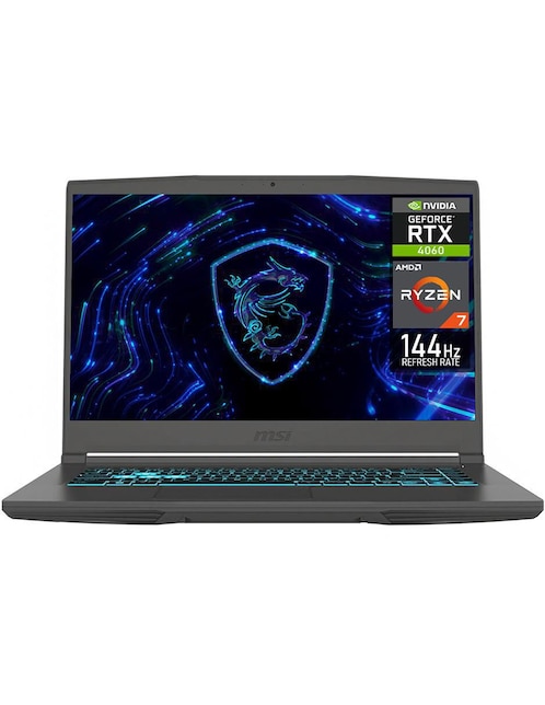 Laptop gamer Msi Thin A15 15.6 pulgadas Full HD AMD Ryzen 7 NVIDIA GeForce RTX 4060 32 GB RAM 512 GB SSD