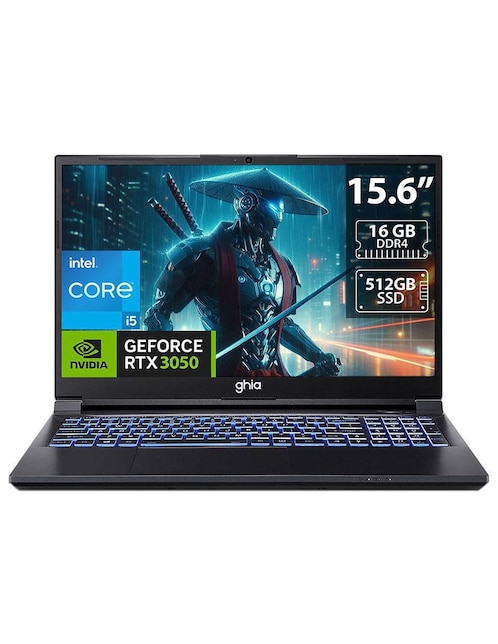 Laptop gamer Ghia lb16gi5 15.6 pulgadas Full HD Intel core i5 Nvidia Geforce RTX 3050 16 GB RAM 512 GB SSD