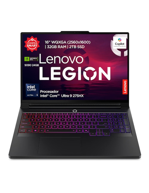 LENOVO Laptop gamer Lenovo 83F5000KLM 16 pulgadas WQXGA Intel Core Ultra 9 NVIDIA GeForce RTX 5090 32 GB RAM 2 TB SSD