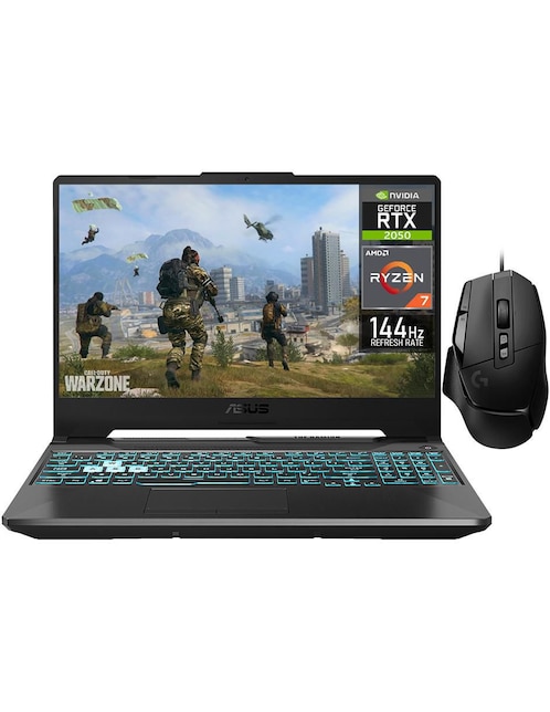 Laptop gamer Asus Tuf Gaming a15 15.6 pulgadas Full HD AMD Ryzen 7 NVIDIA Geforce RTX 2050 16 GB RAM 512 GB SSD