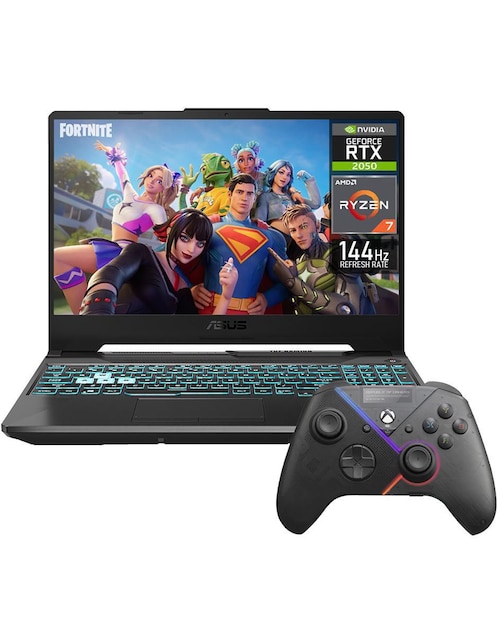 Laptop gamer Asus Tuf Gaming A15 15 pulgadas Full HD AMD Ryzen 7 NVIDIA Geforce RTX 2050 16 GB RAM 512 GB SSD