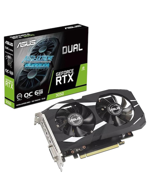 ASUS Tarjeta de video Asus DUAL-RTX3050-O6G
