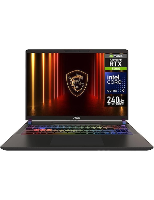 MSI Laptop gamer Msi Vector 16 Hx Ai 16 pulgadas QHD+ Intel Core Ultra 9 NVIDIA GeForce RTX 5080 16 GB RAM 1 TB SSD