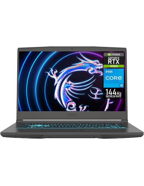 Laptop gamer Msi Thin 15 15.6 pulgadas Full HD Intel Core i5 NVIDIA GeForce RTX 4060 24 GB RAM 512 GB SSD