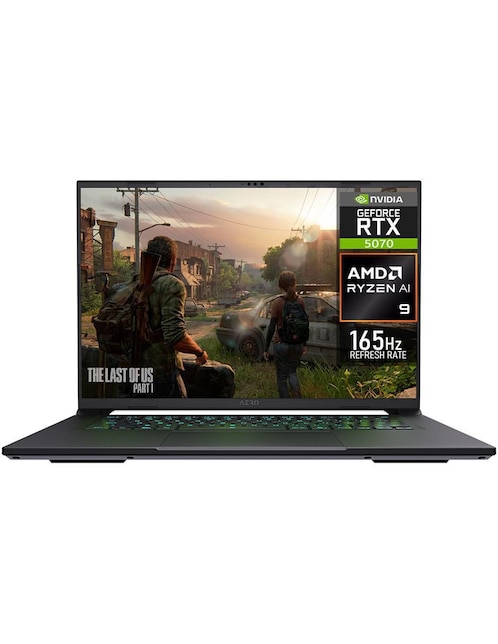 Laptop gamer Gigabyte Aero X16 16 pulgadas Wqxga AMD Ryzen Ai Hx 370 NVIDIA GeForce RTX 5070 32 GB RAM 1 TB SSD