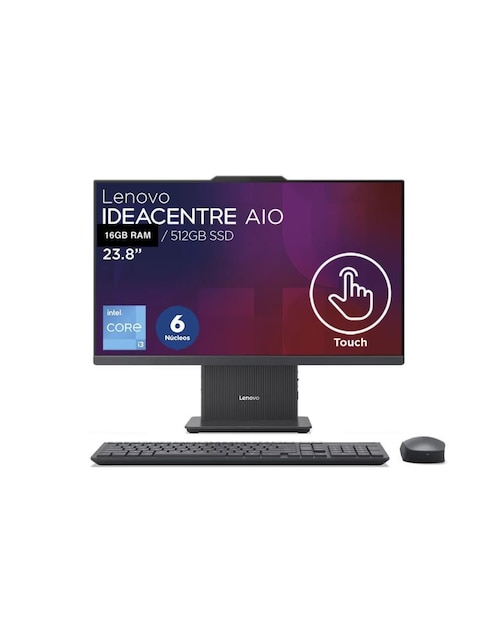 LENOVO Computadora all in one Lenovo 24irh9 touch 23.8 pulgadas Full HD Intel Core i3 Intel UHD 16 GB RAM 512 GB SSD