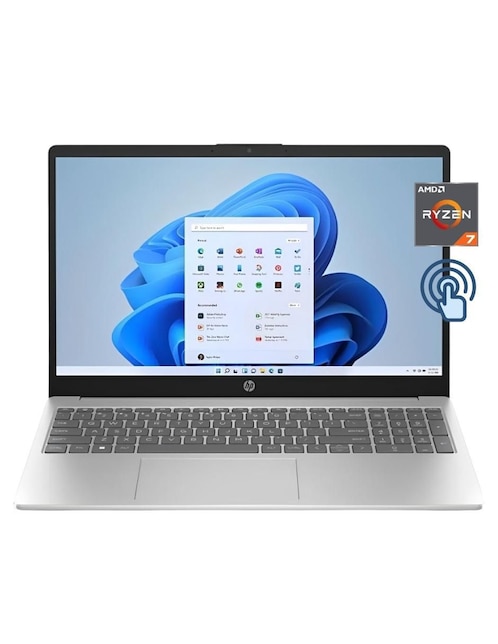 Laptop touch Hp 15-fc0047wm 15.6 pulgadas Full HD AMD Ryzen 7 AMD Radeon 16 GB RAM 512 GB SSD