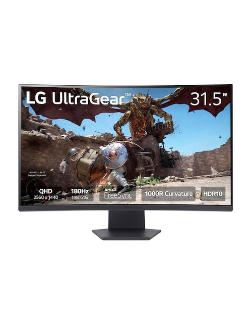 LG Monitor gamer Lg 32gs60qc XDR HD 32 pulgadas 32gs60qc