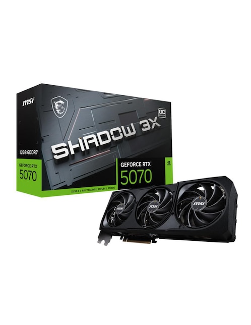 MSI Tarjeta de video MSI 5070 Shadow 3X OC 12 GB