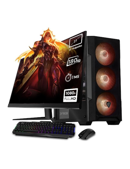 Computadora gamer XTPCR732GB4060MMFB 27 pulgadas Full HD AMD Ryzen 7 NVIDIA GeForce RTX 4060 32 GB RAM 1 TB SSD