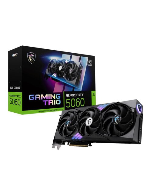 Tarjeta de video MSI RTX5060 Gaming Trio OC 1