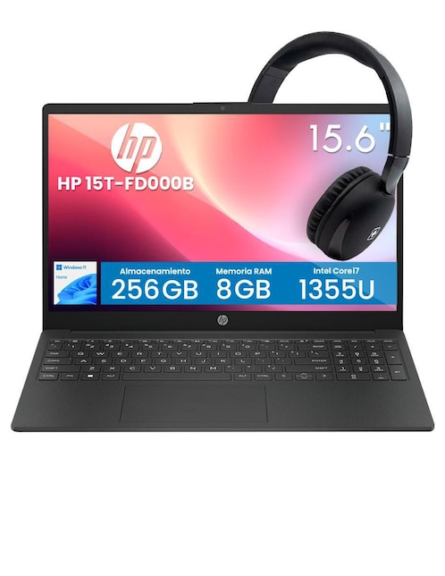 HP Laptop Hp 15t-fd000 15.6 pulgadas Full HD Intel Core i7 Intel Iris XE 8 GB RAM 1 TB HDD 256 GB SSD
