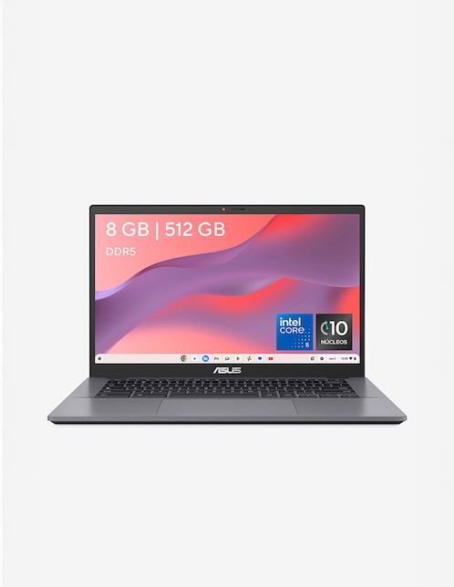 ASUS Laptop thin & light Asus Chromebook Plus CX34 15.6 pulgadas Full HD Intel Core Ultra 5 Integradas 8 GB RAM 512 GB SSD