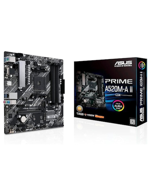 Tarjeta madre prime a520m-k/csm compatible con procesador AMD Tarjeta madre prime a520m-k/csm compatible con procesador AMD