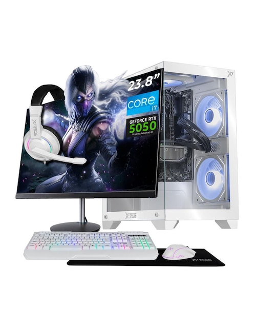 Computadora gamer Xtreme Pc Gaming XTPCI732GB5050MCHW 23.8 pulgadas Full HD Intel Core i7 NVIDIA GeForce RTX 5050 32 GB RAM 1 TB SSD