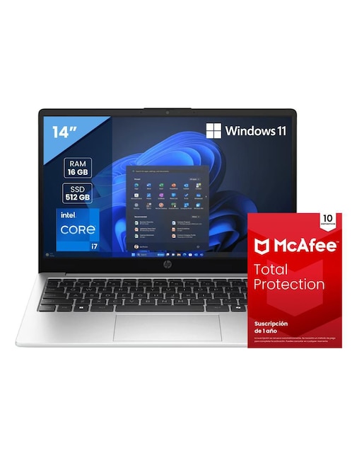 HP Laptop Hp B8JV3LT-AN 14 pulgadas full hd intel core i7 integradas 16 gb ram 512 gb ssd