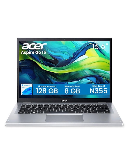 ACER Laptop Acer AG15-32P-39R2 15.6 pulgadas Full HD Intel Core 3 N355 Intel UHD Graphics 8 GB RAM no aplica 128 GB SSD