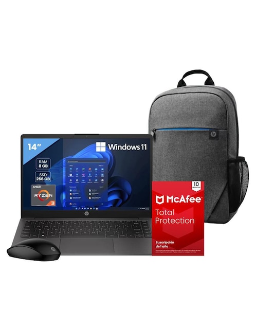 Laptop BP1E4EMT 14 pulgadas HD AMD Ryzen 3 AMD Radeon Graphics 8 GB RAM 256 GB SSD 1