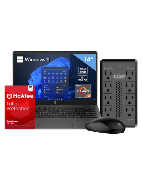 HP Laptop HP BPRA4EMT 14 pulgadas HD AMD Ryzen 3 AMD Radeon Graphics 8 GB RAM 256 GB SSD