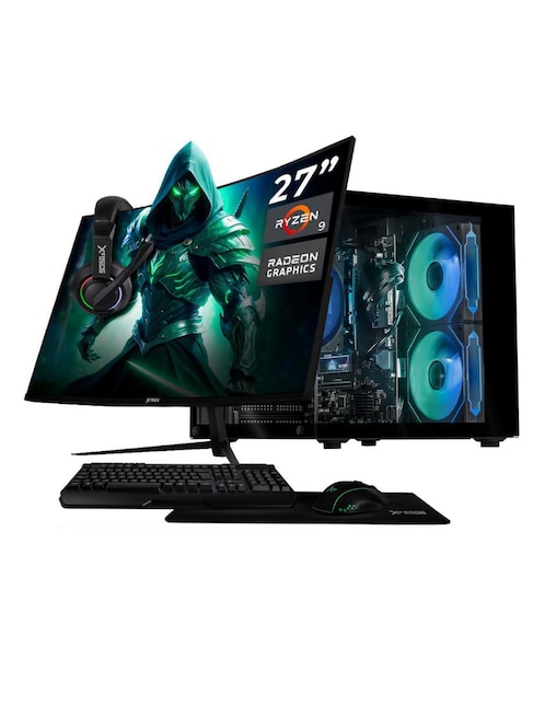 XTREME PC GAMING Computadora gamer Xtreme PC Gaming XTBRR916GB5720MTGB 27 pulgadas Full HD AMD Ryzen 9 AMD Radeon 780M 16 GB RAM 1 TB SSD