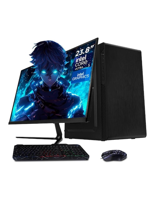 XTREME PC GAMING Computadora gamer Xtreme PC Gaming XTPCU516GB5XEMPB 23.8 pulgadas Full HD Intel Core Ultra 5 integradas 16 GB Ram 500 GB SSD