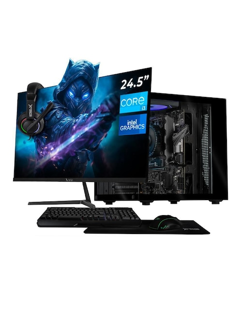 Computadora gamer Xtreme Pc Gaming XTBRI316GBHD730MTGB 24 pulgadas Full HD Intel Core I3 Intel UHD Graphics 730 16 GB RAM 500 GB SSD