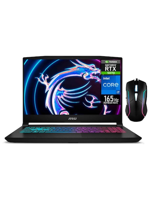 MSI Laptop gamer Msi KT15I-5070Ci7321TM 15.6 pulgadas QHD Intel Core i7 NVIDIA GeForce RTX 5070 32 GB RAM 1 TB SSD