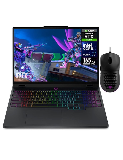 LENOVO Laptop gamer Lenovo L5iI-5060CU7321TM 15 pulgadas WQXGA Intel Core Ultra 7 255HX NVIDIA GeForce RTX 5060 32 GB RAM 1 TB SSD